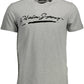 Gray Cotton Men T-Shirt
