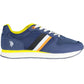 Blue Polyester Men Sneaker