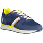 Blue Polyester Men Sneaker