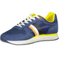 Blue Polyester Men Sneaker