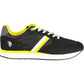Black Polyester Men Sneaker