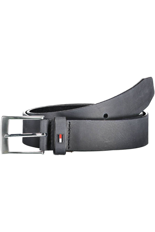 Blue Leather Men Belt