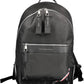 Black Polyester Men Backpack