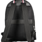 Black Polyester Men Backpack