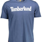 Blue Cotton Men T-Shirt