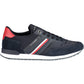 Blue Polyester Men Sneaker
