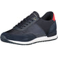 Blue Polyester Men Sneaker