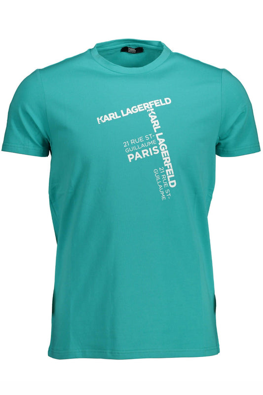 Green Cotton Men T-Shirt