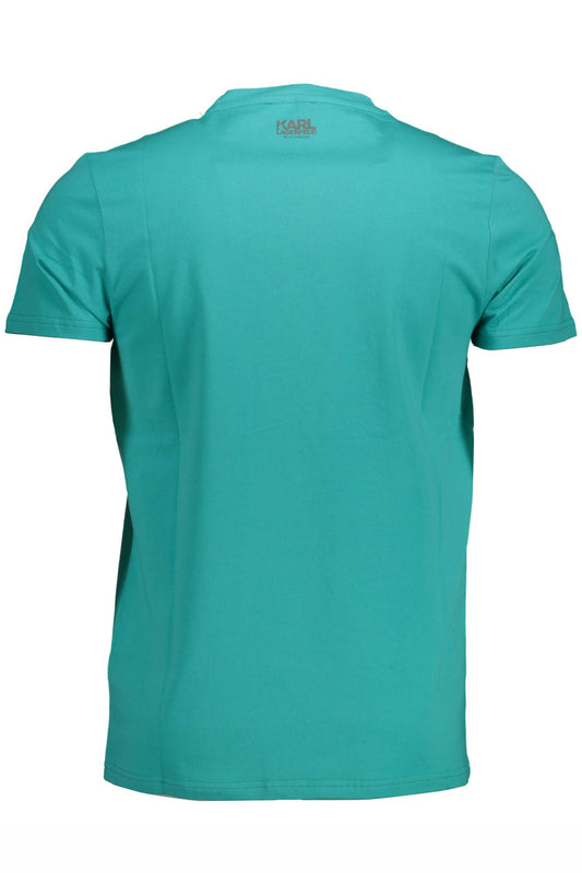 Green Cotton Men T-Shirt