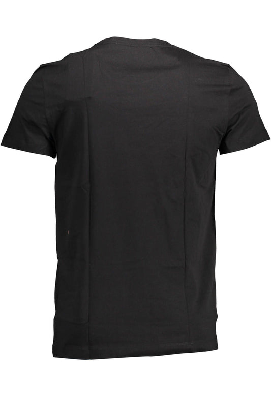 Black Cotton Men T-Shirt