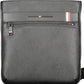 Black Polyurethane Men Shoulder Bag