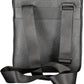 Black Polyurethane Men Shoulder Bag