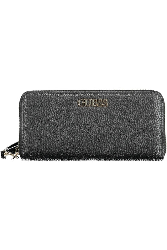 Black Polyurethane Women Wallet
