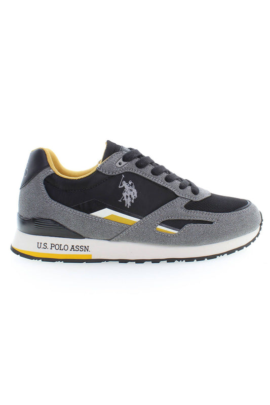 Gray Polyester Men Sneaker