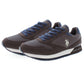 Brown Polyester Men Sneaker