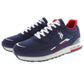 Blue Polyester Men Sneaker