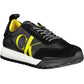 Black Polyester Men Sneaker