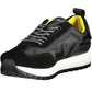 Black Polyester Men Sneaker