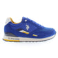 Blue Polyester Men Sneaker