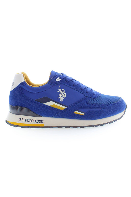 Blue Polyester Men Sneaker