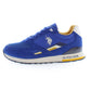Blue Polyester Men Sneaker
