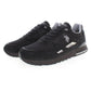 Black Polyester Men Sneaker