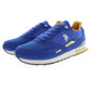 Blue Polyester Men Sneaker