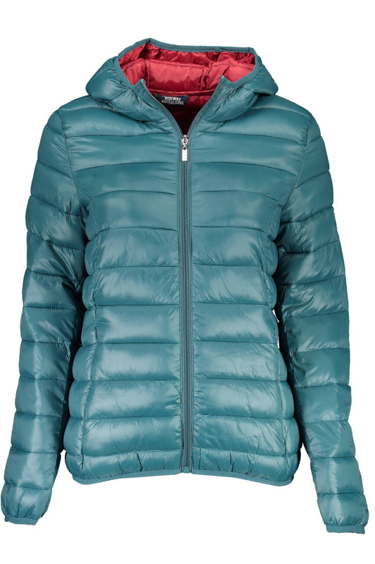 Green Polyamide Women Jacket