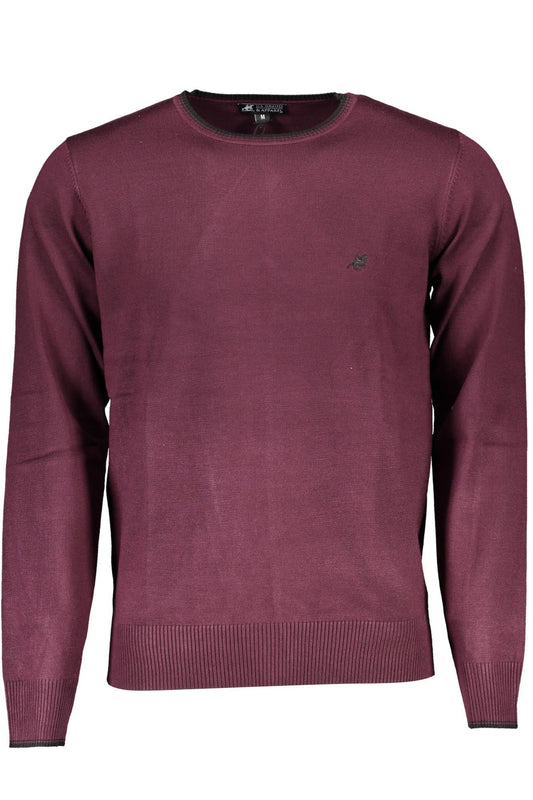 Red Nylon Men Sweater