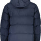 Blue Polyester Men Jacket