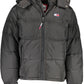 Black Polyester Men Jacket