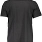 Black Cotton Men T-Shirt