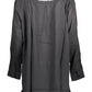 Black Viscose Women Shirt