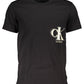 Black Cotton Men T-Shirt