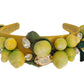 Yellow Lemons Sicily Crystal Diadem Tiara Headband