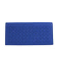 Bottega Veneta Men's Intercciaco Blue Leather Woven Long Bifold Wallet