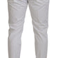 Sleek Slim Fit Chinos in White