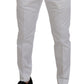 Sleek Slim Fit Chinos in White