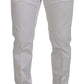 Sleek Slim Fit Chinos in White