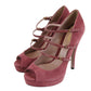 Women Tibet Red Suede High Heel Pump Shoes