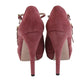 Women Tibet Red Suede High Heel Pump Shoes