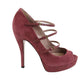 Women Tibet Red Suede High Heel Pump Shoes