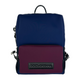 Chic Blue and Wine Red Fabric Backpack