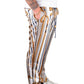 Elegant Silk Drawstring Pants with Paisley Print