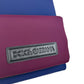 Chic Blue and Wine Red Fabric Backpack