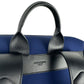 Chic Blue and Wine Red Fabric Backpack