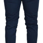 Elegant Slim Fit Chinos in Blue