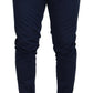 Elegant Slim Fit Chinos in Blue