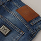 Elegant Slim Fit Denim Shorts