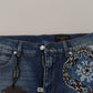 Elegant Slim Fit Denim Shorts